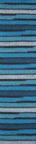 Gründl Sockenwolle 6-fach, Wolle, 150g/375m, 3-4mm, Mehrfarbig, Blau Gründl Sockenwolle 6-fach, Wolle, 150g/375m, 3-4mm, Mehrfarbig, Blau von Gründl