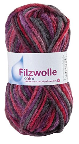 Gründl Wolle, 50 g Himbeere 24, Garn, 100% Schurwolle von Gründl