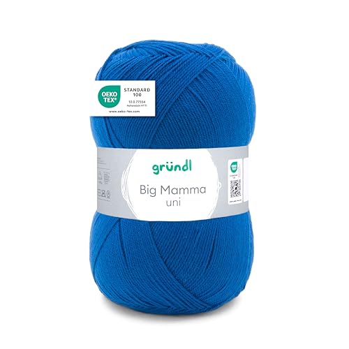 Gründl Wolle Big Mamma Uni - 1 Knäuel 400 g / 1040 m - Strickgarn - Häkelgarn - 100% Polyacryl - Weich & Pflegeleicht - Nadelstärke 3,5-4,5 - jeans Gründl Wolle Big Mamma Uni - 1 Knäuel 400 g / 1040 m - Strickgarn - Häkelgarn - 100% Polyacryl - Weich & Pflegeleicht - Nadelstärke 3,5-4,5 - jeans von Gründl