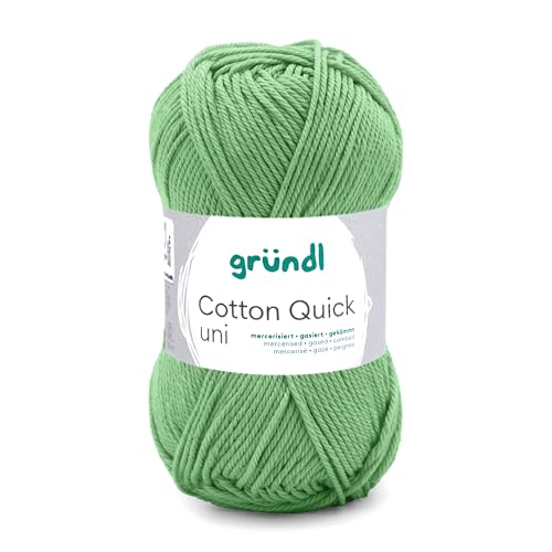 Gründl Wolle Cotton Quick uni - Wolle zum Häkeln aus 100% Baumwolle - Wolle zum Stricken - glänzendes Baumwollgarn 1 Knäuel 50 g / 125 m - Nadelstärke 3-4 -salbei Gründl Wolle Cotton Quick uni - Wolle zum Häkeln aus 100% Baumwolle - Wolle zum Stricken - glänzendes Baumwollgarn 1 Knäuel 50 g / 125 m - Nadelstärke 3-4 -salbei von Gründl