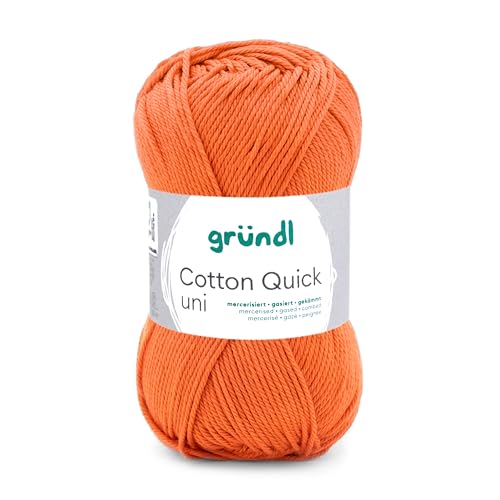 Gründl Wolle Cotton Quick uni - Wolle zum Häkeln aus 100% Baumwolle - Wolle zum Stricken - glänzendes Baumwollgarn 1 Knäuel 50 g / 125 m - Nadelstärke 3-4 -bronze Gründl Wolle Cotton Quick uni - Wolle zum Häkeln aus 100% Baumwolle - Wolle zum Stricken - glänzendes Baumwollgarn 1 Knäuel 50 g / 125 m - Nadelstärke 3-4 -bronze von Gründl