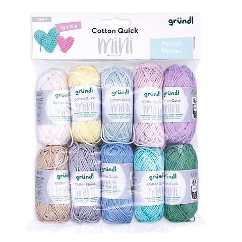 gründl Wolle Cotton Quick Mini "Pastell Shades" gründl Wolle Cotton Quick Mini "Pastell Shades" von Gründl
