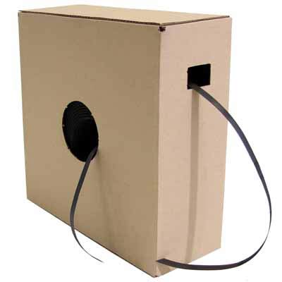 PP-Umreifungsband, 12,7mmx0,5mmx1000lfm, schwarz, im Spendekarton, Reißfestigkeit 170kp, 1 Rolle PP-Umreifungsband, 12,7mmx0,5mmx1000lfm, schwarz, im Spendekarton, Reißfestigkeit 170kp, 1 Rolle von Gründrucken