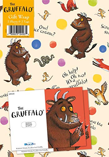 The Gruffalo Geschenkpapier, 2 Bögen und 2 Geschenkanhänger von Gruffalo