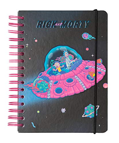 Grupo Erik Bullet Journal Dotted A5 Ricky Morty - Hard Cover Notizblock A5 Ringbuch Notizbuch A5 Dotted Tagebuch von Grupo Erik