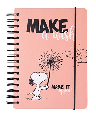 Grupo Erik Bullet Journal Dotted A5 Snoopy - Hard Cover Notizblock A5 Ringbuch Notizbuch A5 Dotted Tagebuch von Grupo Erik