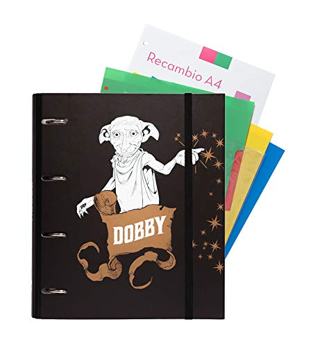 Erik Ringbuch mit 100 Blatt A4 Harry Potter Dobby - Ordner Set mit Trennblättern von Grupo Erik