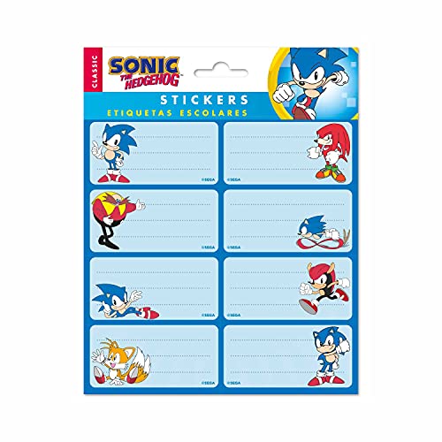 Erik Sticker Aufkleber Sonic The Hedgehog - Etiketten selbstklebende Etiketten zum Beschriften Erik Sticker Aufkleber Sonic The Hedgehog - Etiketten selbstklebende Etiketten zum Beschriften von Grupo Erik