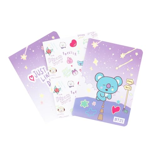 Grupo Erik 3er Pack BT21 The Journey Koya Notizbücher A6 - Notizbuch klein - 1 Notizbuch Liniert, 1 Dotted und 1 Blanko - Notizblock Tagebuch Heft A6 - Kawaii Schulsachen Geschenke Grupo Erik 3er Pack BT21 The Journey Koya Notizbücher A6 - Notizbuch klein - 1 Notizbuch Liniert, 1 Dotted und 1 Blanko - Notizblock Tagebuch Heft A6 - Kawaii Schulsachen Geschenke von Grupo Erik