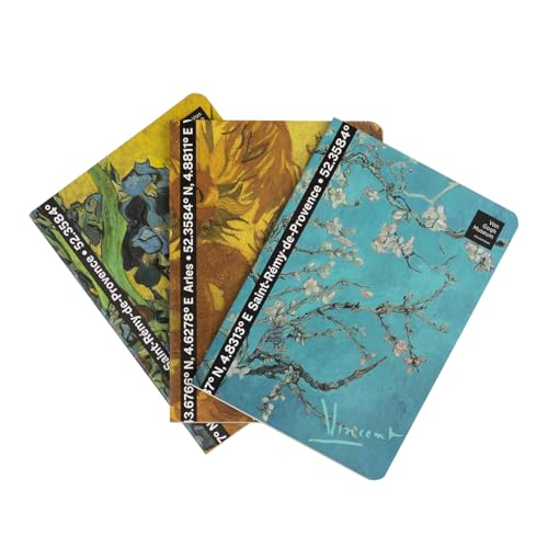 Grupo Erik 3er Pack Van Gogh Museum Notizbücher A6 - Notizbuch klein - 1 Notizbuch Liniert, 1 Dotted und 1 Blanko - Notizblock Tagebuch Heft A6 Grupo Erik 3er Pack Van Gogh Museum Notizbücher A6 - Notizbuch klein - 1 Notizbuch Liniert, 1 Dotted und 1 Blanko - Notizblock Tagebuch Heft A6 von Grupo Erik