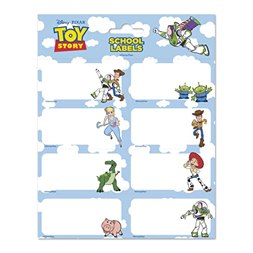 Grupo Erik Aufkleber, Toy Story mit einer Größe von 8x4 cm und Illustrationen, Etiketten zum Beschriften, 16 Klebeetiketten Set, ELE0295 von Grupo Erik