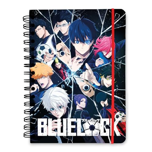 Grupo Erik Bullet Journal Dotted A5 Blue Lock - Hard Cover Notizblock A5 Ringbuch Notizbuch A5 Dotted Tagebuch für Erwachsene und Kinder mit Ringbindung - Offizieller Blue Lock Merch Grupo Erik Bullet Journal Dotted A5 Blue Lock - Hard Cover Notizblock A5 Ringbuch Notizbuch A5 Dotted Tagebuch für Erwachsene und Kinder mit Ringbindung - Offizieller Blue Lock Merch von Grupo Erik