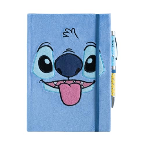 Grupo Erik Bullet Journal Notizbuch A5 Disney Stitch Plüsch-Cover - Hardcover Notizbuch Notizblock A5 - Tagebuch für Erwachsene und Kinder mit Projektor-Stift Offizieller Disney Fanartikel Grupo Erik Bullet Journal Notizbuch A5 Disney Stitch Plüsch-Cover - Hardcover Notizbuch Notizblock A5 - Tagebuch für Erwachsene und Kinder mit Projektor-Stift Offizieller Disney Fanartikel von Grupo Erik