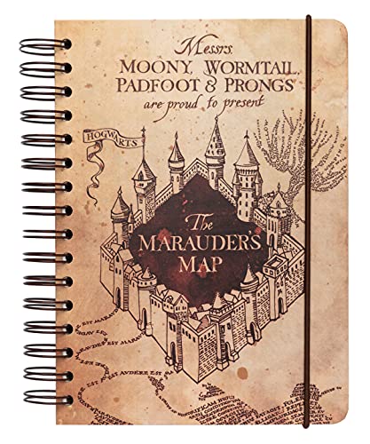 Grupo Erik Bullet Journal Notizbuch Harry Potter die Karte des Rumtreibers - Hard Cover Notizblock A5 Ringbuch Tagebuch für Erwachsene und Kinder - Ofizieller Harry Potter Fanartikel Grupo Erik Bullet Journal Notizbuch Harry Potter die Karte des Rumtreibers - Hard Cover Notizblock A5 Ringbuch Tagebuch für Erwachsene und Kinder - Ofizieller Harry Potter Fanartikel von Grupo Erik