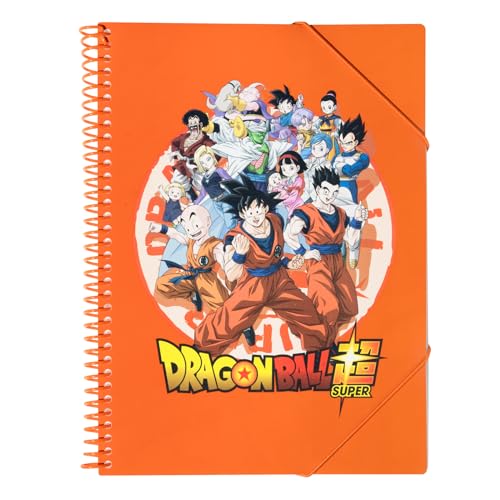 Grupo Erik Folien Ordner A4 Schmal Dragon Ball Ordner mit Folien A4 Dokumentenmappe A4 mit 30 Hüllen - Mappe mit Klarsichthüllen A4 Offizieller Dragon Ball Merch von Grupo Erik