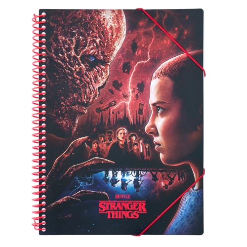 Grupo Erik Folien Ordner A4 Schmal Stranger Things Ordner mit Folien A4 Dokumentenmappe A4 mit 30 Hüllen - Offizieller Netflix Stranger Things Merch Grupo Erik Folien Ordner A4 Schmal Stranger Things Ordner mit Folien A4 Dokumentenmappe A4 mit 30 Hüllen - Offizieller Netflix Stranger Things Merch von Grupo Erik