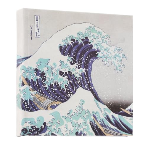 Grupo Erik Fotoalbum zum Selbstgestalten Die große Welle vor Kanagawa Scrapbook Weiße Seiten - Fotoalbum Klein 16x16 cm - Photoalbum 22 selbstklebend Seiten von Grupo Erik
