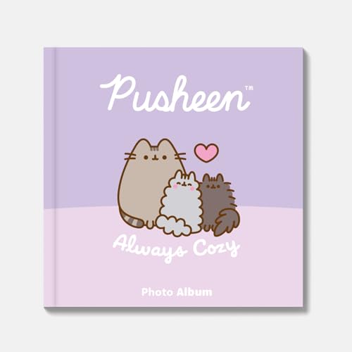 Grupo Erik Fotoalbum zum Selbstgestalten Pusheen Cat Moments Scrapbook Weiße Seiten - Fotoalbum Klein 16x16 cm - Photoalbum 22 selbstklebend Seiten - Kawaii Sachen Pusheen Merch Geschenk von Grupo Erik