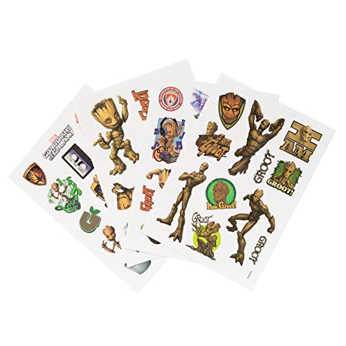 Grupo Erik Gadget Decals - Abziehbild Groot - Sticker Set - wasserdichte und wiederverwendbare Aufkleber - Marvel Aufkleber - Marvel Fanartikel von Grupo Erik