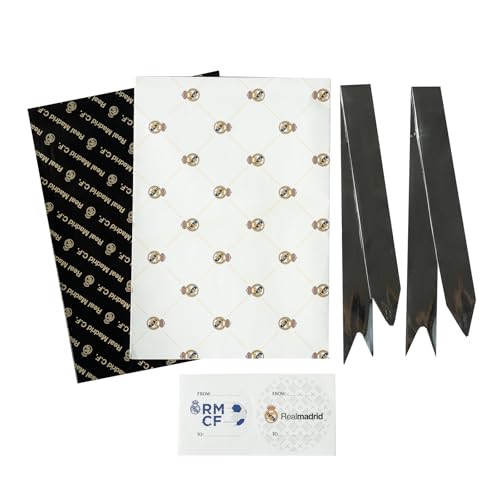 Grupo Erik Geschenkpapier Set Real Madrid Geschenkpapier Schleifen und Aufkleber Packpapier - 2 Geschenkpapierbögen 50 x 70 cm Geschenkpapier Weihnachten oder Geschenkpapier Geburtstag Grupo Erik Geschenkpapier Set Real Madrid Geschenkpapier Schleifen und Aufkleber Packpapier - 2 Geschenkpapierbögen 50 x 70 cm Geschenkpapier Weihnachten oder Geschenkpapier Geburtstag von Grupo Erik