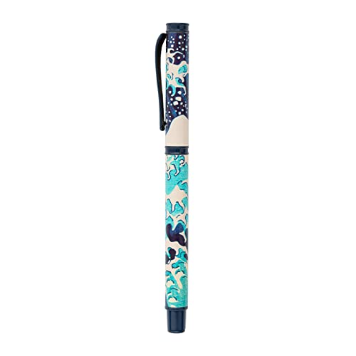 Grupo Erik Hokusai Die große Welle vor Kanagawa Kugelschreiber Schwarz - Kugelschreiber Hochwertig Cooler Stift mit Geschenkbox - Tintenroller Grupo Erik Hokusai Die große Welle vor Kanagawa Kugelschreiber Schwarz - Kugelschreiber Hochwertig Cooler Stift mit Geschenkbox - Tintenroller von Grupo Erik