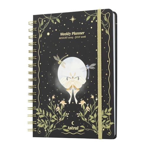 Grupo Erik Kalender 2026 Buchkalender Schülerkalender 2025/2026 Astral Horoskop - Terminplaner Schulplaner 2025 2026 A5 Schüler und Studierende Ringbuch A5 Geschenk Einschulung Mädchen und Junge von Grupo Erik