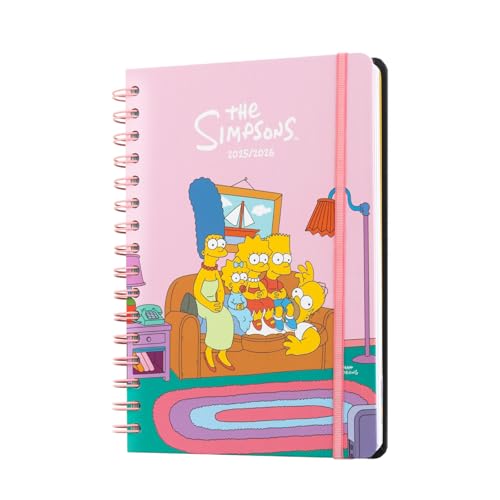 Grupo Erik Kalender 2026 Buchkalender Schülerkalender 2025/2026 Die Simpsons - Terminplaner Schulplaner 2025 2026 A5 Schüler und Studierende Ringbuch A5 Geschenk Einschulung Junge und Mädchen Grupo Erik Kalender 2026 Buchkalender Schülerkalender 2025/2026 Die Simpsons - Terminplaner Schulplaner 2025 2026 A5 Schüler und Studierende Ringbuch A5 Geschenk Einschulung Junge und Mädchen von Grupo Erik