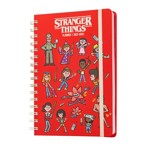 Grupo Erik Kalender 2026 Buchkalender Schülerkalender 2025/2026 Stranger Things - Terminplaner Schulplaner 2025 2026 A5 Schüler und Studierende Ringbuch A5 Geschenk Einschulung Junge und Mädchen Grupo Erik Kalender 2026 Buchkalender Schülerkalender 2025/2026 Stranger Things - Terminplaner Schulplaner 2025 2026 A5 Schüler und Studierende Ringbuch A5 Geschenk Einschulung Junge und Mädchen von Grupo Erik