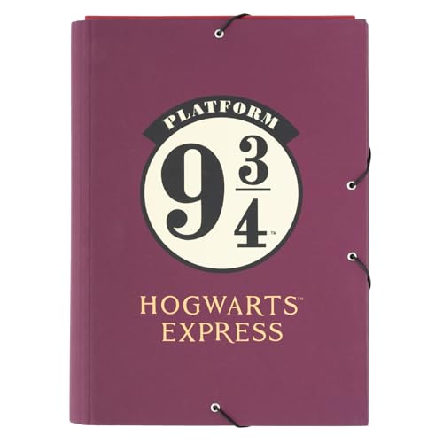 Grupo Erik Mappe A4 Harry Potter Fanartikel - Dokumentenmappe Mit Gummizug, Heftmappe Für Schule, Büro Und Schulranzen - Eckspanner Ordnungsmappe Zubehör Grupo Erik Mappe A4 Harry Potter Fanartikel - Dokumentenmappe Mit Gummizug, Heftmappe Für Schule, Büro Und Schulranzen - Eckspanner Ordnungsmappe Zubehör von Grupo Erik