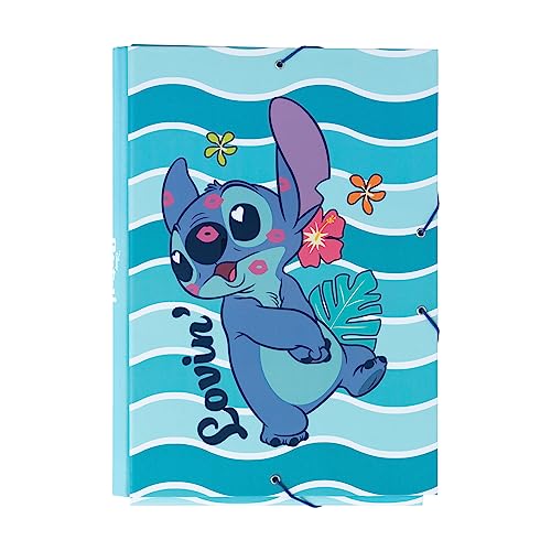 Grupo Erik Mappe A4 Sammelmappe Disney Stitch Fanartikel Dokumentenmappe Gummizug - Heftmapppe A4 Eckspanner Ordnungsmappe Büro Schul Zubehör Disney Stitch Geschenke Merch, blau Grupo Erik Mappe A4 Sammelmappe Disney Stitch Fanartikel Dokumentenmappe Gummizug - Heftmapppe A4 Eckspanner Ordnungsmappe Büro Schul Zubehör Disney Stitch Geschenke Merch, blau von Grupo Erik