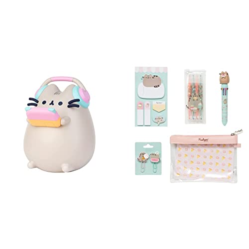 Grupo Erik Nachtlampe Kinder - Nachtlicht Katze Pusheen - 11x16x7 cm Schreibtisch Lampe & Schreibwaren Set Pusheen Foodie - Kugelschreiber 10 farben - Federmäppchen Groß - Büroklammern Grupo Erik Nachtlampe Kinder - Nachtlicht Katze Pusheen - 11x16x7 cm Schreibtisch Lampe & Schreibwaren Set Pusheen Foodie - Kugelschreiber 10 farben - Federmäppchen Groß - Büroklammern von Grupo Erik
