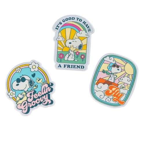 Grupo Erik Patches zum Aufbügeln Bügelbilder für Textilien Peanuts Snoopy Set 3 Bügelflicken Aufnäher Erwachsene und Kinder Grupo Erik Patches zum Aufbügeln Bügelbilder für Textilien Peanuts Snoopy Set 3 Bügelflicken Aufnäher Erwachsene und Kinder von Grupo Erik