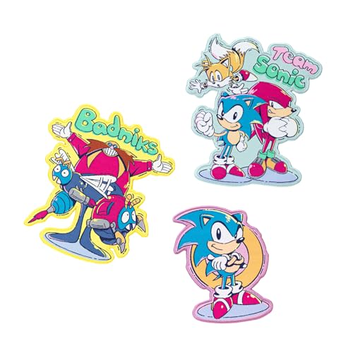 Grupo Erik Patches zum Aufbügeln Bügelbilder für Textilien Sonic The Hedgehog Set 3 Bügelflicken Aufnäher Erwachsene und Kinder - Offizieller Sonic Fanartikel Grupo Erik Patches zum Aufbügeln Bügelbilder für Textilien Sonic The Hedgehog Set 3 Bügelflicken Aufnäher Erwachsene und Kinder - Offizieller Sonic Fanartikel von Grupo Erik