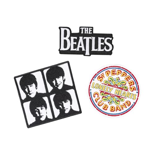 Grupo Erik Patches zum Aufbügeln Bügelbilder für Textilien The Beatles Set 3 Bügelflicken Aufnäher Erwachsene The Beatles Merch Grupo Erik Patches zum Aufbügeln Bügelbilder für Textilien The Beatles Set 3 Bügelflicken Aufnäher Erwachsene The Beatles Merch von Grupo Erik