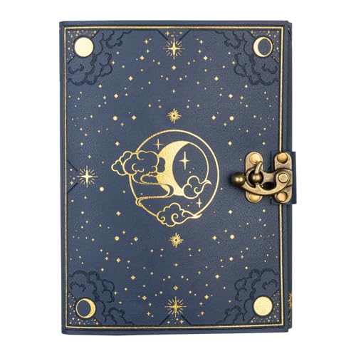 Grupo Erik Premium Leder Notizbuch Astral Horoskop Notizblock Tagebuch für Erwachsene und Kinder Reisetagebuch Leder - Geschenke Frauen Männer Büre Einschulung von Grupo Erik