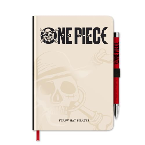 Grupo Erik Premium Notizbuch mit Stift Netflix One Piece Notizbuch A5 Dotted - Notizbuch Klein - Reisetagebuch zum selberschreiben - Bullet Journal Dotted A5 Tagebuch Mädchen und Jungen von Grupo Erik