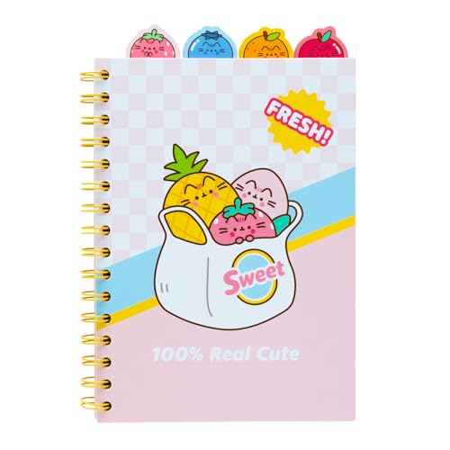 Grupo Erik A5 Project Notebook With 4 Dividers - Pusheen Merchandise | Notepad A5 Notebook With Dividers, Project Planner | Pusheen Gifts For Cat Lovers von Grupo Erik