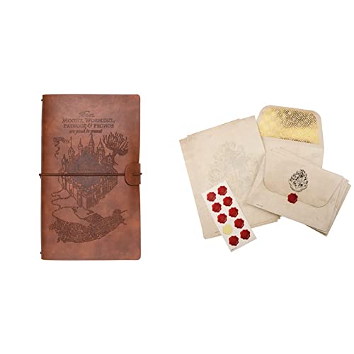 Grupo Erik Reisetagebuch zum Selberschreiben Harry Potter | Dotted Notebook 12x19,6 cm & Harry Potter Paladone Hogwarts Briefschreibset - Offiziell lizenzierte Harry-Potter-Ware von Grupo Erik