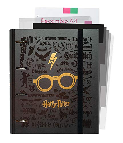 Grupo Erik Ringbuch A4 - Ringordner Harry Potter - Ordner Set mit Trennblättern - Trennblätter für Ordner A4 Grupo Erik Ringbuch A4 - Ringordner Harry Potter - Ordner Set mit Trennblättern - Trennblätter für Ordner A4 von Grupo Erik
