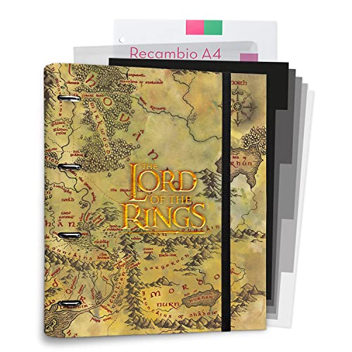 Grupo Erik Ringbuch A4 - Ringordner Der Herr der Ringe - Ordner Set mit Trennblättern - Trennblätter für Ordner A4 Grupo Erik Ringbuch A4 - Ringordner Der Herr der Ringe - Ordner Set mit Trennblättern - Trennblätter für Ordner A4 von Grupo Erik