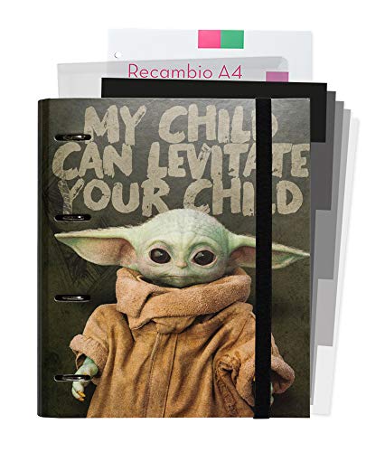 Grupo Erik Ringbuch A4 - The Mandalorian Child Baby Yoda - Ordner Set mit Trennblättern offizielles Merchandising, CBK0073 Grupo Erik Ringbuch A4 - The Mandalorian Child Baby Yoda - Ordner Set mit Trennblättern offizielles Merchandising, CBK0073 von Grupo Erik