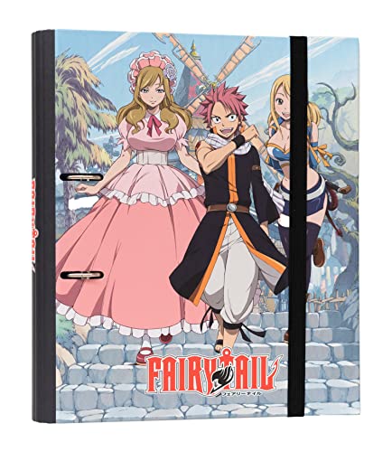 Grupo Erik Ringordner - Ordner A4 Premium Fairy Tail - Manga Aktenordner 2 Ringe - Ringbuch DIN A4 - Ordner für Ihre Dokumente, die Schule, die Ausbildung oder das Studium von Grupo Erik