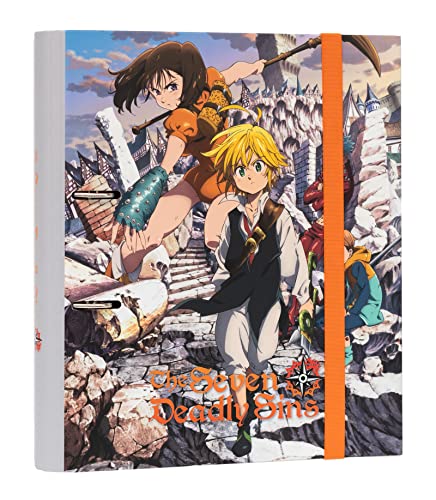 Grupo Erik Ringordner - Ordner A4 Premium Seven Deadly Sins - Manga Aktenordner 2 Ringe - Ringbuch DIN A4 - Kawaii Ordner für Ihre Dokumente, die Schule, die Ausbildung oder das Studium von Grupo Erik