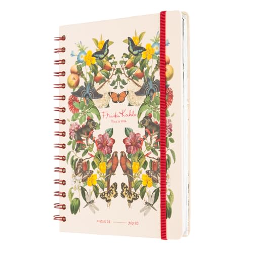 Grupo Erik Schulplaner 2024 2025 A5 Frida Kahlo Kalender 2025 Buchkalender - Terminkalender 2025 A5 - Schulplaner 2024 2025 Schüler und Studierende - Schülerkalender 2024 2025 Ringbuch A5, Bunt von Grupo Erik