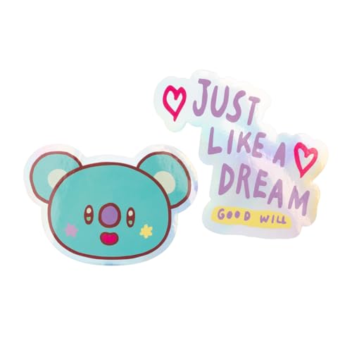Grupo Erik Sticker Aufkleber Abziehbild BT21 Koya Set - wasserabweisende Aufkleber Kwaii BT21 Merch Geschenke von Grupo Erik
