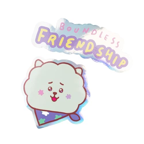 Grupo Erik Sticker Aufkleber Abziehbild BT21 RJ Set - wasserabweisende Aufkleber Kwaii BT21 Merch Geschenke von Grupo Erik