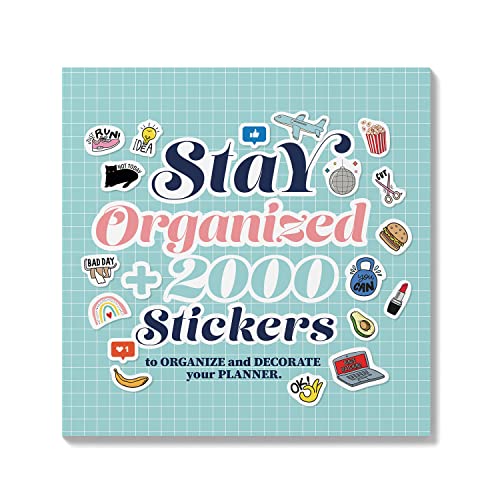 Grupo Erik Stiker Set Stay Organized | Stikerheft mit mehr als 2000 Aufkleber | Kleines Buch mit Aufkleber zum Organisieren und zum Dekorieren Grupo Erik Stiker Set Stay Organized | Stikerheft mit mehr als 2000 Aufkleber | Kleines Buch mit Aufkleber zum Organisieren und zum Dekorieren von Grupo Erik
