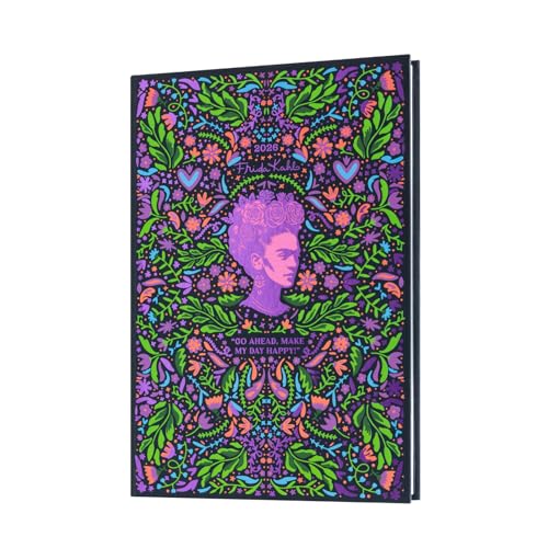 Grupo Erik Terminplaner 2025 2026 A5 Frida Kahlo Kalender 2026 Buchkalender - Terminkalender 2026 - Schulplaner 2025 2026 Schüler und Studierende - Schülerkalender 2025 2026 Ringbuch A5 von Grupo Erik