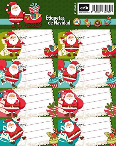 Grupo Erik Weihnachten Weihnachtsmann – Etiketten von Grupo Erik