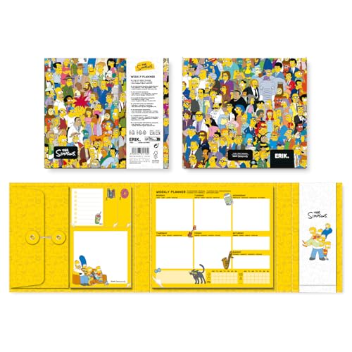 Gruppe Erik Wochenplaner The Simpsons mit Haftnotizen - Notizzettel Block für To Do Liste Einkaufszettel - Undatierten Wochenplaner Notizblock Block Buch Simpsons Merch Schulsachen Gruppe Erik Wochenplaner The Simpsons mit Haftnotizen - Notizzettel Block für To Do Liste Einkaufszettel - Undatierten Wochenplaner Notizblock Block Buch Simpsons Merch Schulsachen von Grupo Erik